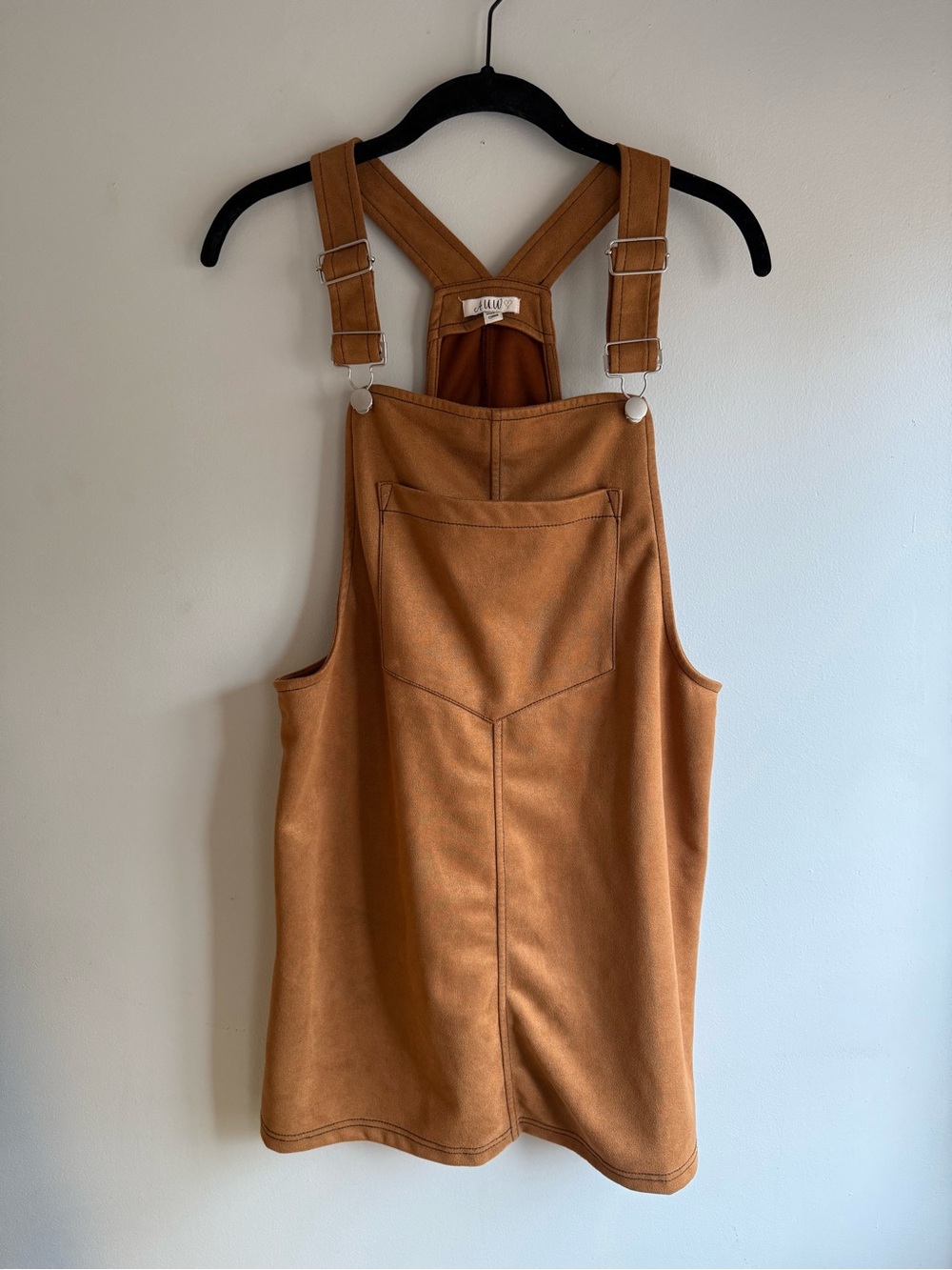 AUW Tan Brown Bib Dress